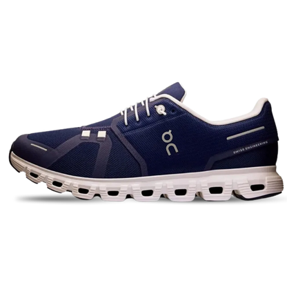 On Cloud 6 Midnight White Sneaker
