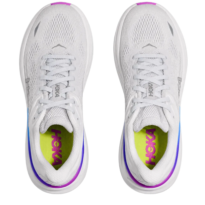 HOKA Bondi 9 Cosmic Grey White Sneaker