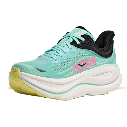 HOKA Bondi 9 Blue Spark Mint Fluorite Sneaker