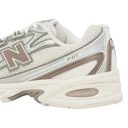 New Balance 740 Silver Beige White Sneaker