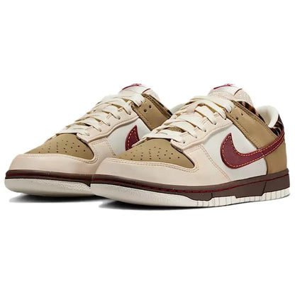 Nike Dunk Low Khaki Team Red Women's