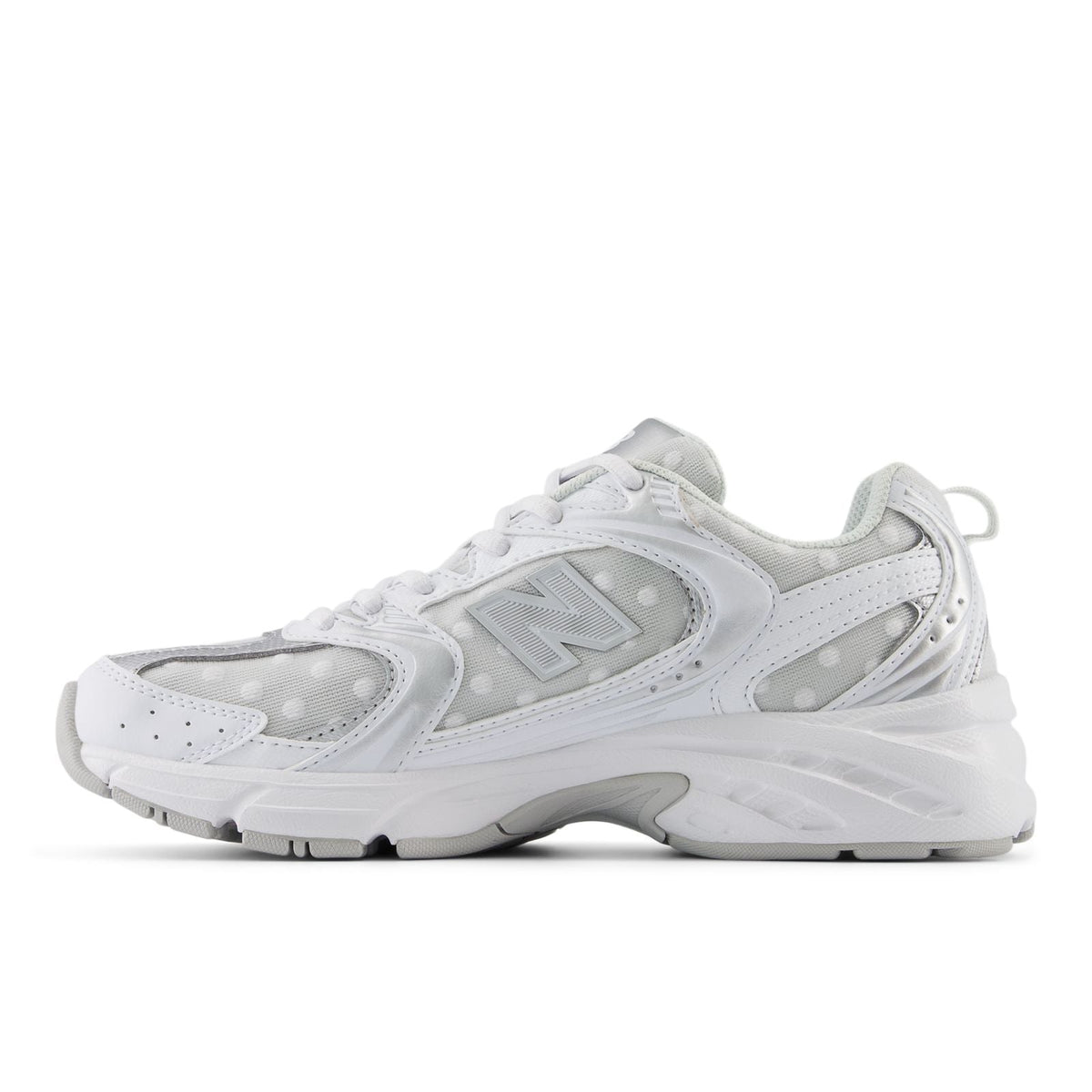 New Balance – 530 – White Silver Metallic Polka Dots 1